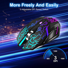 Never Wait To Play - Wireless Gaming Mouse Type-C Fast Charge. picture