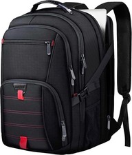 ANTERK Extra Large Travel Laptop Backpack 17.3 In Carry on 17 inch, Black picture