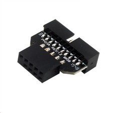 1Pc Panel Plug USB2.0 9-Pin Female to USB3.0 19-Pin Male Adapter For Mainboard e picture