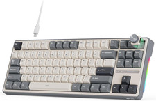 Teclado Mecanico Cableado RGB De 88 Teclas 75% Para Juegos Con Perilla Hot Swap picture