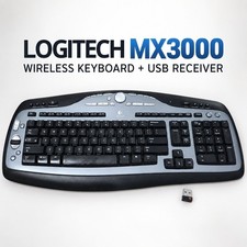 Logitech MX3000 Wireless Keyboard w/ USB Receiver 967553-0403 QWERTY picture