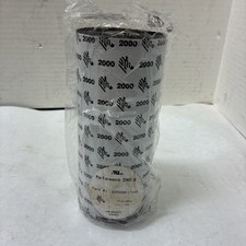 OEM Zebra Performance 2000 Wax Ribbon Black Roll # 02000BK17445 6.85