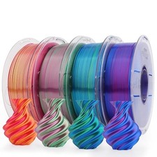 PLA 3D Printer Filament Bundle, 4 Spools, 1.75mm, Silk Dual Color picture