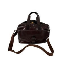 Wilsons Leather Brown Briefcase Messenger Shoulder Bag Satchel Dark Academia picture