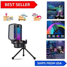 High-Fidelity USB Microphone with RGB Effects - Perfect for Gamers & Podcasters picture