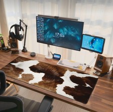 Cow Print Mouse Pad Extended Large Gaming Mousepad XL Big Long Oversized Desk... picture