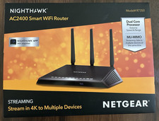 Netgear Nighthawk AC2400 Smart WiFi Router Model R7350 OPEN BOX picture