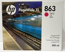 New Genuine HP 863 Magenta Ink Cartridge Box PageWide XL 3920 500ml picture