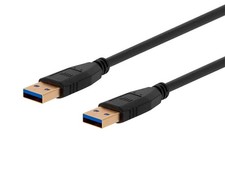 Monoprice Select USB 3.0 USB-A to USB-A Cable 3ft Black 38597 A04 picture