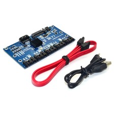 SATA3.0 Card 1 to 5 Port ExpansionCard Mainboard 6Gbps Riser Card Hub Adapter y picture