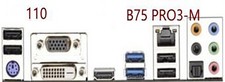 OEM I/O shield ASRock FM2A75M Pro4+ NEU OVP io backplate bracket picture