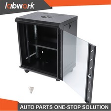 Labwork 12U Wall Mount IT Cabinet with Locking Glass Door 15.5 Inch Depth picture