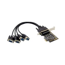 X-MEDIA XM-PEX-4S | 4-Port Serial RS232 DB9 PCI Express PCIe Card Breakout Cable picture