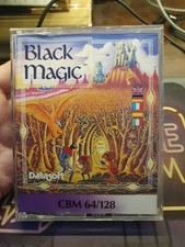 CCOMMODORE 64 ORIGINAL GAME ON COLLECTIBLE CASSETTE BLACK MAGIC picture