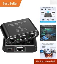 Compact and Durable 1000Mbps Ethernet Splitter - Connect Multiple Devices Easily picture