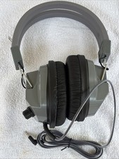 Hamilton Buhl SC-7V 3.5mm Plug Gray Deluxe Headset w/Volume Comtrol New picture