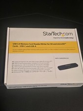 StarTech USB 3.0 Memory Card Reader for SD and microSD Cards USB-C and USB-A picture