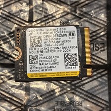 Micron 512GB NVMe 2230 m.2 SSD Solid State Drive MTFDKBK512QGN F5XMW 99% HEALTH picture
