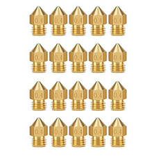 20PCS 3D Printer Brass Nozzles MK8 0.4MM, High Temperature Resistant, Compatible picture
