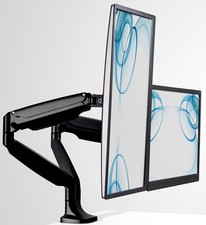 Mount-It Dual Monitor Arm Mount | Desk Stand | Two Articulating Gas Spring Heig picture