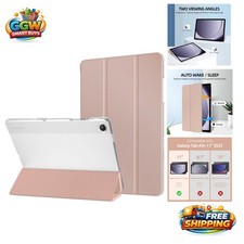 Trifold Adjustable Stand Case for Galaxy Tab A9+ 11'' 2023 - Rose Gold Elegance picture