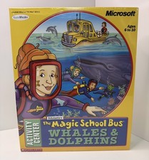 Microsoft Magic School Bus Whales & Dolphins – PC/Mac CD-ROM – NEW Sealed picture