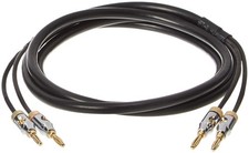 Amazon Basics Banana Plug 16AWG Speaker Cable Wire CL2 6ft Black picture