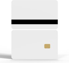 100 Pack SLE4442 Chip Cards w/HiCo 2 Track Mag Stripe 5/16inch (8.4mm) picture