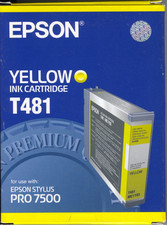 Epson Stylus Pro 7500 Ink T481 Yellow picture