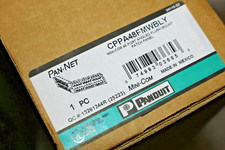 PANDUIT PAN-NET CPPA48FMWBLY MINI-COMM 48 PORT ANGLED FLUSH MOUNT PATCH PANEL picture