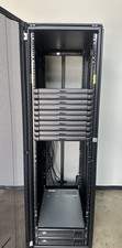 HPE 42U 1075mm Adv G2 Rack (2) SMT2200RM2UNC APC UPS + APC AP8830 PDU picture