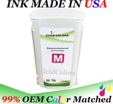 Reman for HP 70 Magenta Ink Cartridge C9453A For Printer Z2100 Z3200 Z5200 Z5400 picture