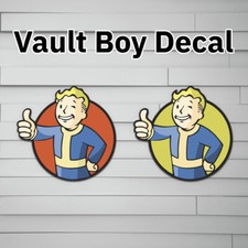 Vault Boy Vinyl Decal (Sticker, Car laptop window tumbler water bottle) video ga picture