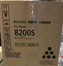 Genuine Ricoh Savin Lanier 8200S Toner 4Pk. Part: EDP# 828484 picture