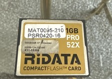 Lot Of 6 1GB CF RIDATA PRO Flash Memory card CompacFlash 52X picture