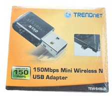 Trendnet N150 Mini USB Wireless Adapter 150Mbps WPS USB 2.0 TEW-648UB (SEALED) picture