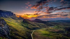 Landscape nature sky clouds mountains Custom Gaming Mat Desk picture