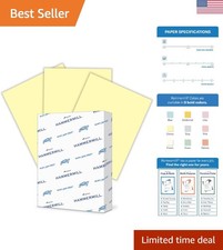 Efficient 20lb Canary Yellow Printer Paper - 500 Sheets & JAM-FREE Guarantee picture