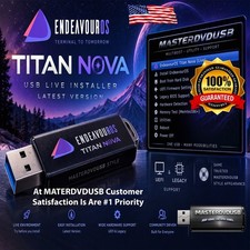 EndeavourOS Titan Nova USB Live Installer Latest Version | UEFI & Legacy picture