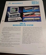 VINT 1984 MOTOROLA TECHNICAL DATA VME/10 MICROCOMPUTER SYST M68K101-1 102B1/C1 picture