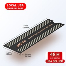 US STOCK M.2 SSD Heat Sink Dual-Layer Graphene Copper Foil Cooler Radiator picture