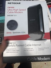 NETGEAR CM1000-100NAS DOCSIS 3.1 Gigabit Cable Modem. Max speeds of 1.0 Gbps, picture