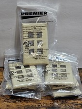 NEW 7pc Keystone Style 6 Port Faceplates PREMIER PTK-KSFP6-52 Elect Ivory Color picture