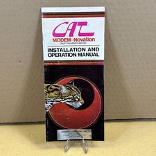 RARE ORIGINAL MANUAL for 1978 Novation CAT Modem used with early Apple Computers picture