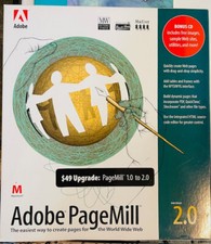 Adobe PageMill 2 for Macintosh OS 7.1 or later. 1996. Preowned. Very good. picture