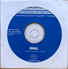 Dell Software CD For Reinstalling Cyberlink PowerDVD 7.0 Software Sealed 2006 picture