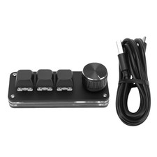 3 Key Keyboard Type C Wired RGB Backlit Programmable Hot Swappable Mechanic XAWH picture