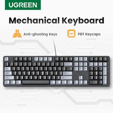 UGREEN Mechanical Keyboard 108-Key Red Switch PBT Wired Gaming EN/RU/KR picture