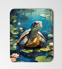 A Cute Turtle In A Pond Mouse Pad 8