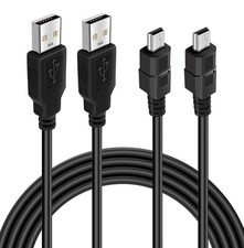 BATSOEASY 10ft Mini USB Cable, 2 Pack 2.0 to B Charger Cable... picture